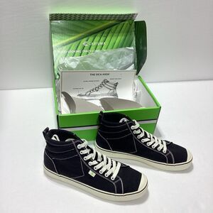 Cariuma High Top Black Canvas Sneakers OCA 11 Women's 9.5 Men's New With Box